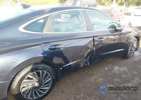 2022 Hyundai Sonata Hybrid Sel z USA, uszkodzony, nr VIN KMHL34JJXNA043387